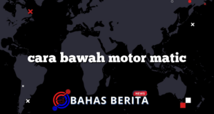 cara bawah motor matic