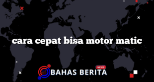 cara cepat bisa motor matic