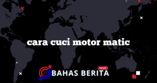 cara cuci motor matic