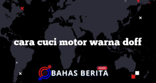 cara cuci motor warna doff