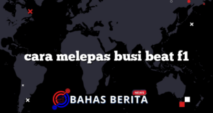 cara melepas busi beat f1