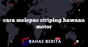 cara melepas striping bawaan motor