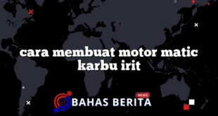 cara membuat motor matic karbu irit