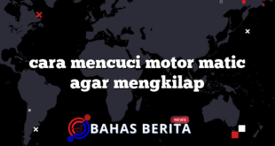 cara mencuci motor matic agar mengkilap