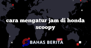 cara mengatur jam di honda scoopy