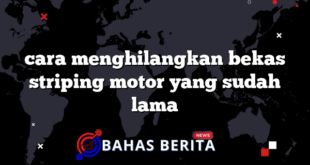 cara menghilangkan bekas striping motor yang sudah lama