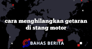 cara menghilangkan getaran di stang motor