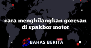 cara menghilangkan goresan di spakbor motor