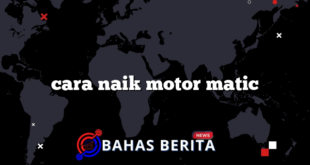 cara naik motor matic