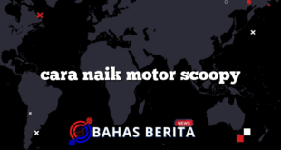 cara naik motor scoopy