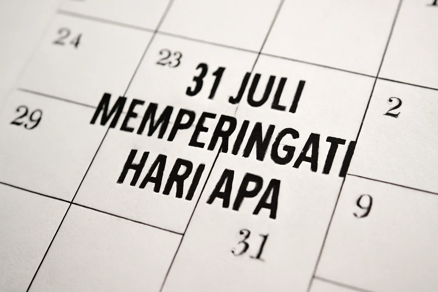 31 juli memperingati hari apa