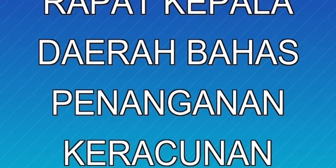 Mendagri Rapat Kepala Daerah Bahas Penanganan Keracunan MBG