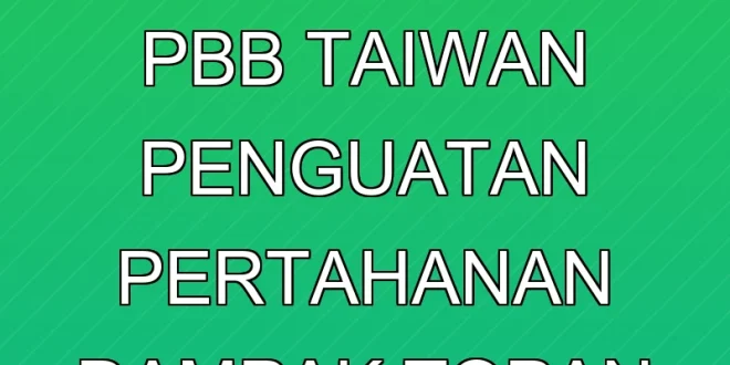 Pidato Prabowo di PBB Taiwan: Penguatan Pertahanan & Dampak Topan Ragasa