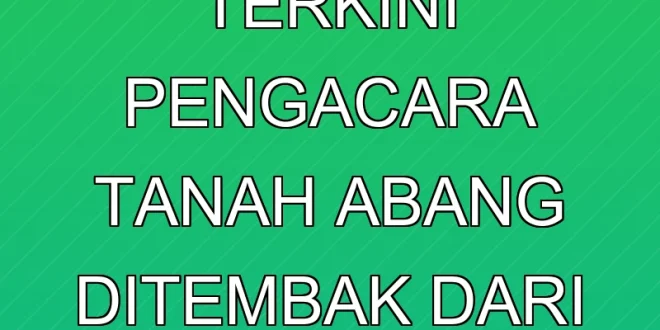 Analisis Terkini: Pengacara Tanah Abang Ditembak dari Belakang
