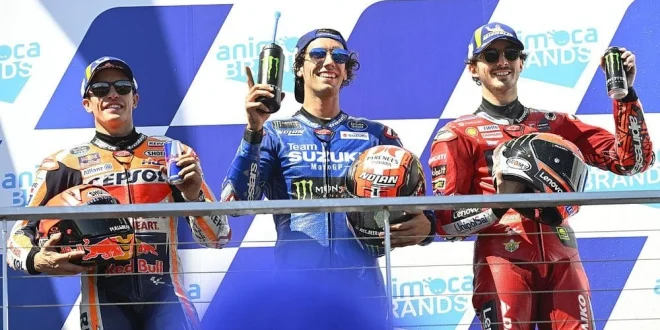 Fernandez Menang MotoGP Australia 2025, Diggia Podium Kedua