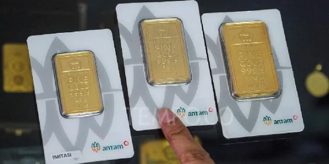 Harga Emas Antam Turun Rp13 Ribu ke Rp2,41 Juta/Gram Oktober 2025