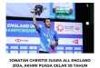 Klarifikasi Jonatan Christie Tidak Terlahir Kembali 2024