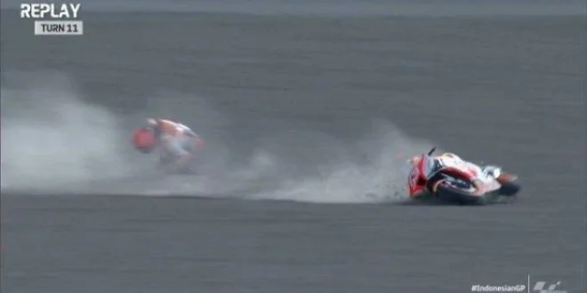 Marc Marquez Jatuh 2 Kali di Latihan MotoGP Mandalika 2025