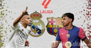 Mbappe Dianulir VAR, Real Madrid Unggul 2-1 atas Barcelona Babak 1