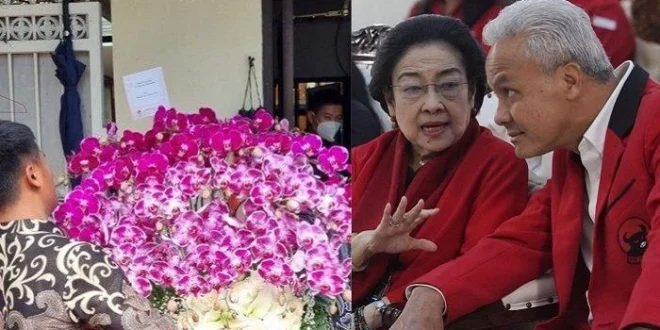 Megawati Kirim Bunga Anggrek Merah Putih untuk Ulang Tahun Prabowo ke-74