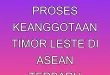 Prabowo dan Proses Keanggotaan Timor Leste di ASEAN Terbaru