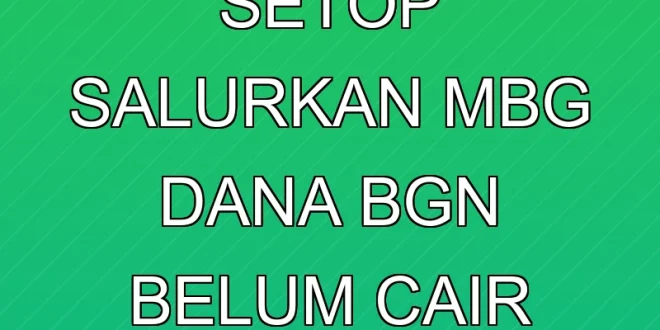 SPPG Sleman Setop Salurkan MBG, Dana BGN Belum Cair Tahun Ini