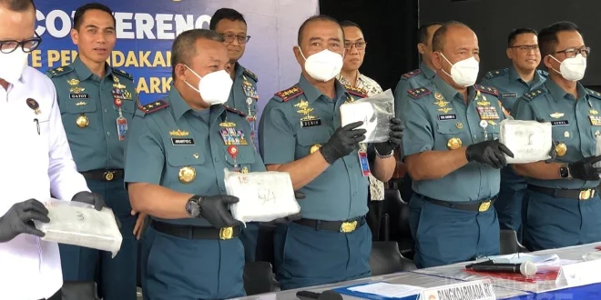 TNI AL Gagalkan Penyelundupan Bahan Baku Narkoba Malaysia 2025