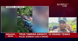 Truk Tabrak Angkot Pelajar Toba: 1 Tewas, 10 Luka Parah