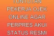 Tuntutan Pekerja Ojek Online Agar Perpres Akui Status Resmi