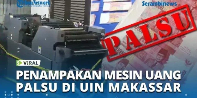 Vonis 5 Tahun Terdakwa Pabrik Uang Palsu UIN Makassar