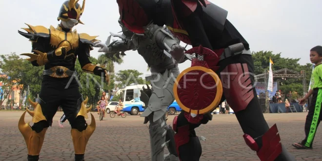 Aksi Super Hero dan Mobile Brigade Kediri Tingkatkan Keamanan Publik