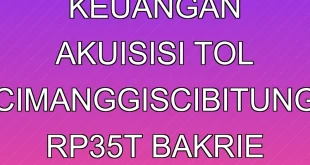 Analisis Keuangan Akuisisi Tol Cimanggis-Cibitung Rp3,5T Bakrie Brothers