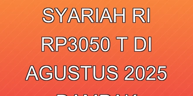 Aset Keuangan Syariah RI Rp3.050 T di Agustus 2025: Dampak Ekonomi