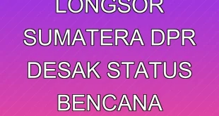 Banjir dan Longsor Sumatera: DPR Desak Status Bencana Nasional