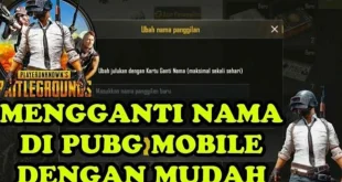 Cara Ganti Nama PUBG Mobile dengan Spasi Kosong Lengkap