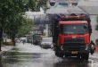 Dampak Banjir Rob di Jalan RE Martadinata Depan JIS Jakut