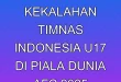 Evaluasi Kekalahan Timnas Indonesia U-17 di Piala Dunia AFC 2025