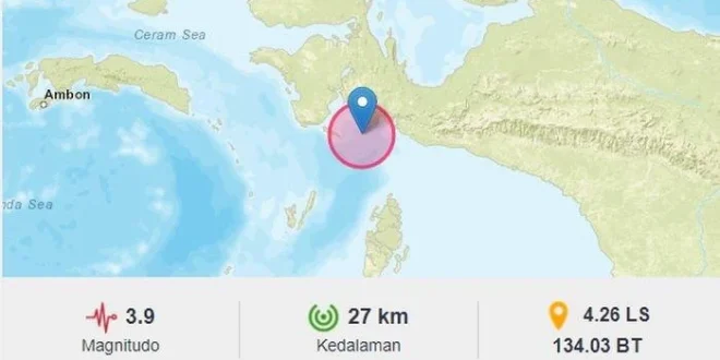 Gempa M5,0 Guncang Kaimana Papua Barat Pagi Ini, Warga Diminta Waspada