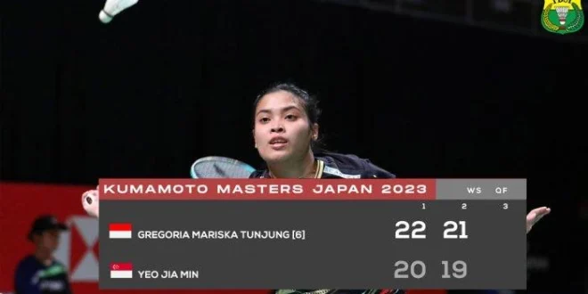 Gregoria Mariska Laju ke Semifinal Kumamoto Masters 2024