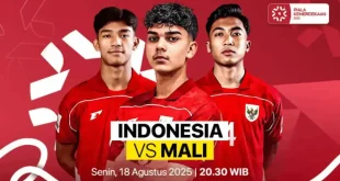 Jadwal Siaran Langsung Indonesia vs Mali Leg 2 Malam Ini