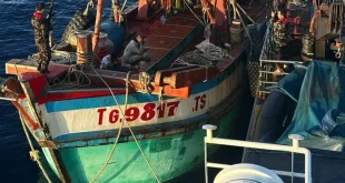 Kapal Vietnam Tertangkap Illegal Fishing di Laut Natuna Utara 2025
