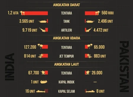 Kekuatan Militer Pakistan, India & Afghanistan Terbaru 2025