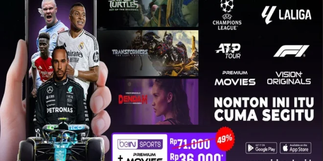 Paket Combo Asia VISION & iQIYI: Streaming Olahraga & Hiburan Terbaru