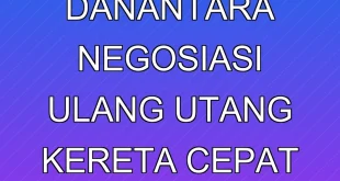 Pemerintah & Danantara Negosiasi Ulang Utang Kereta Cepat Whoosh