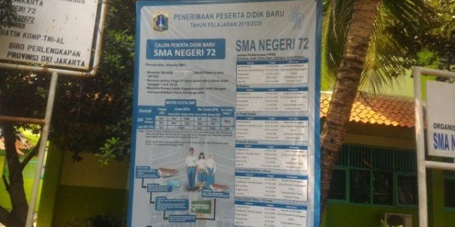 Pemprov DKI Terapkan Pembelajaran Daring di SMAN 72 Mulai Besok