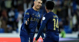 Penalti Ronaldo Bawa Al Nassr Menang 8 Kali Beruntun Liga Saudi