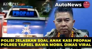 Polri Usut Motif Pria Bawa Mobil Barbuk Anak Anggota Propam