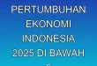 Prediksi Pertumbuhan Ekonomi Indonesia 2025 di Bawah 5%
