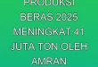 Proyeksi Produksi Beras 2025 Meningkat 4,1 Juta Ton oleh Amran Sulaiman