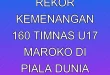 Rekor Kemenangan 16-0 Timnas U-17 Maroko di Piala Dunia